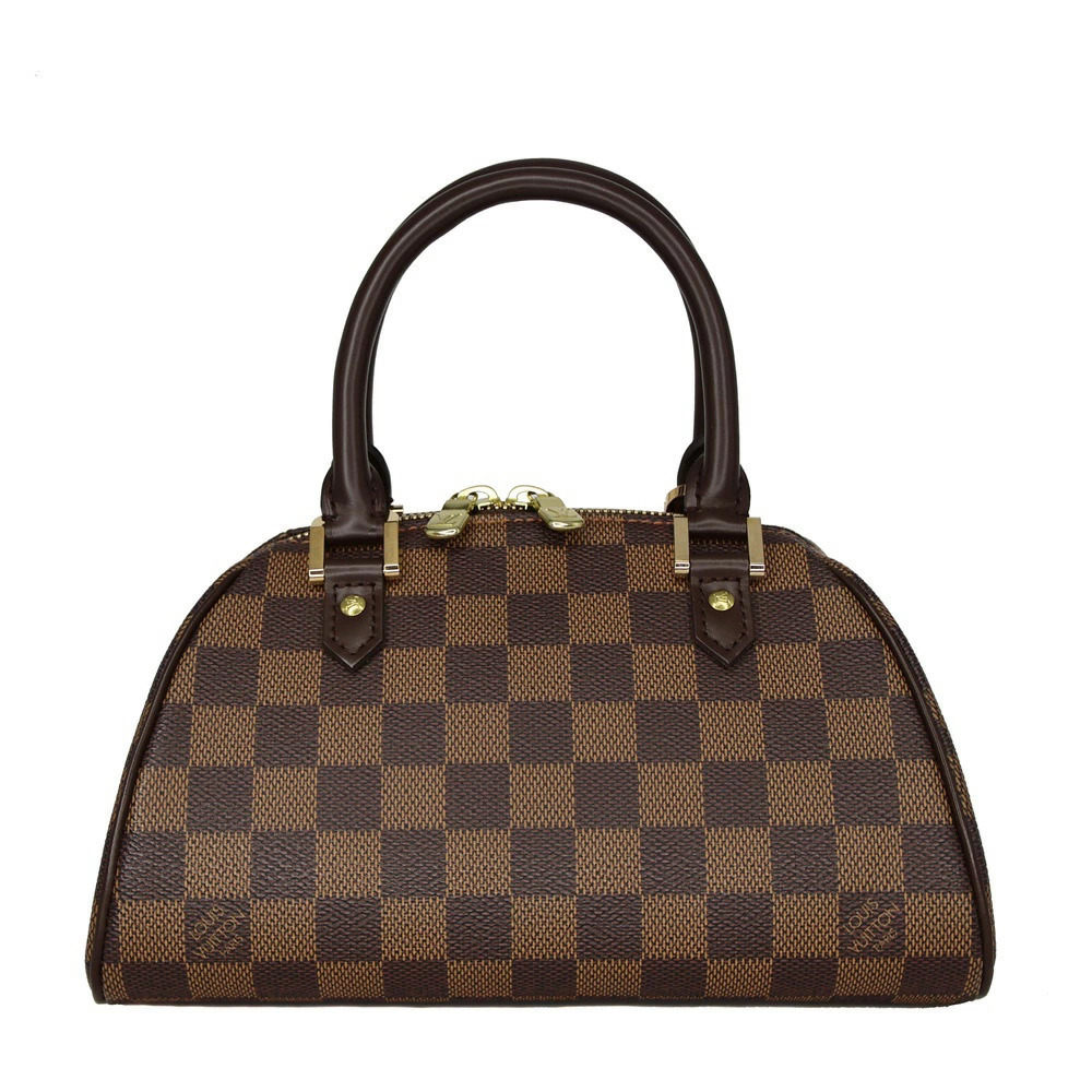 Louis Vuitton Rivera Handbag Damier Ebene Brown